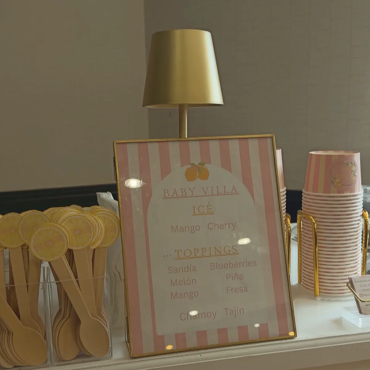 Mi Pueblito Dulce cart styled for a celebration